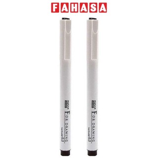 Vỉ 2 bút vẽ kỹ thuật 0.3 mm - marvy 4600-18 - dark brown