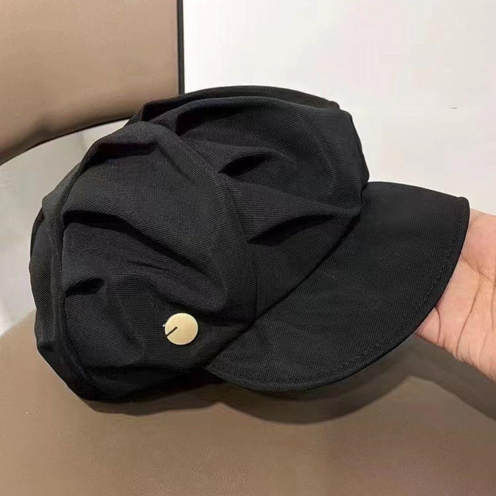 Mũ beret Xếp Ly Phong Cách Thời Trang harajuku y2k