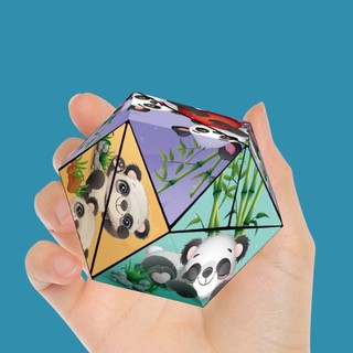 Panda 3d variety rubik's cube decompression toy toy geometry infinite rubik's cube intelligence đồ chơi giáo dục cho trẻ em
