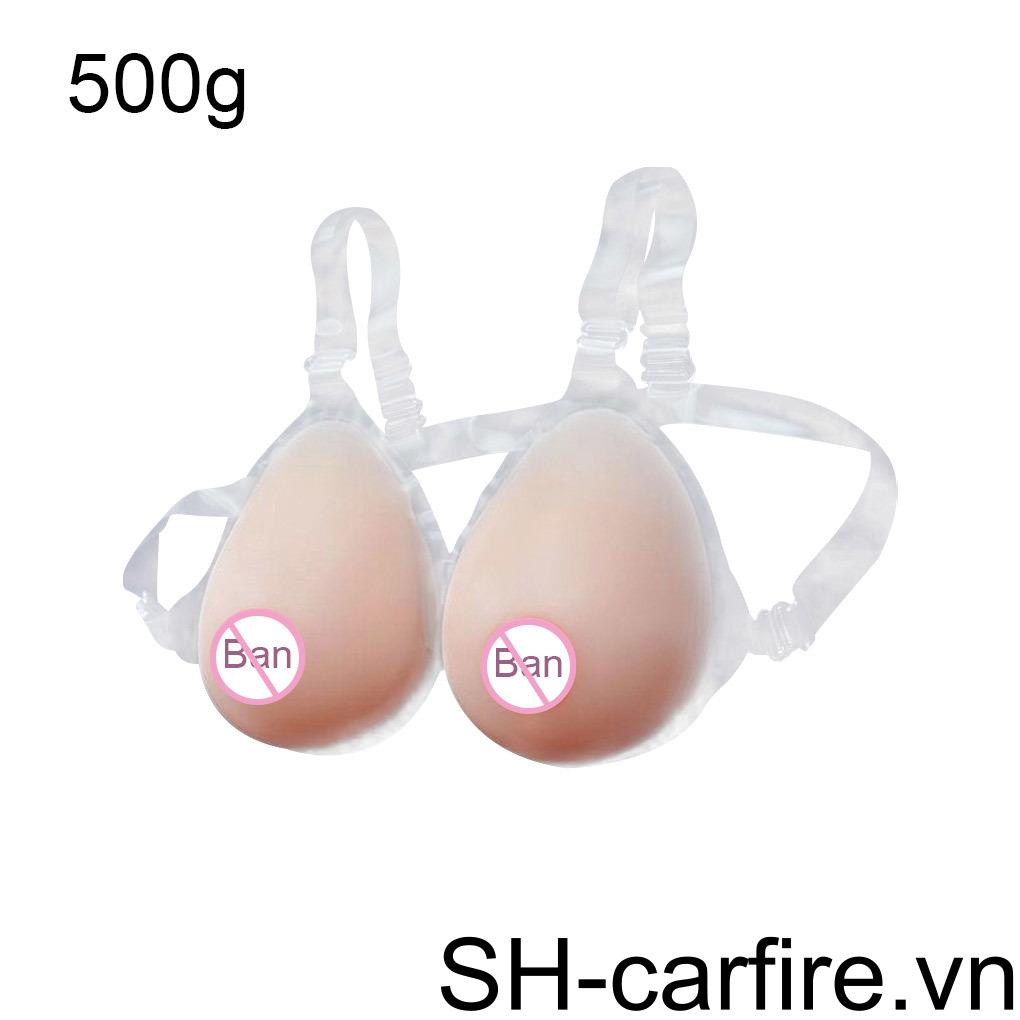 1 cặp vú giả dạng tấm silicone ngực nhân tạo để trưng bày trang phục cosplay 500g
