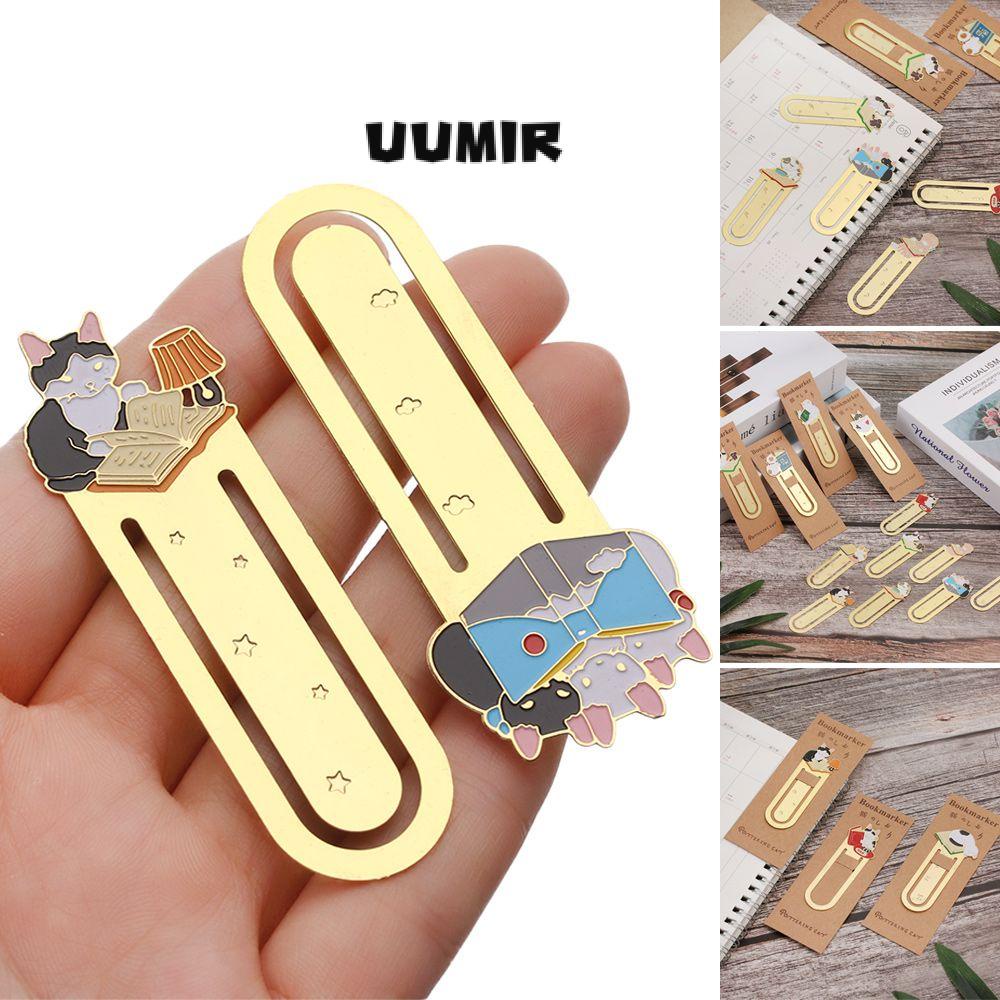 Thẻ đánh dấu trang sách UUMIR bằng kim hoạt họa tiết hoạt hình