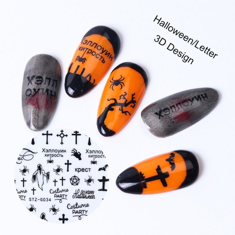 Halloween cartoon ghost series girls 'hình dán móng tay và trang trí nghệ thuật móng tay