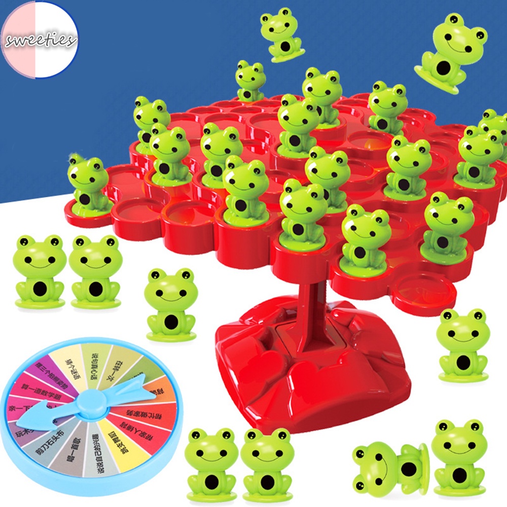 Tiktok creative children funny frog balance tree puzzle board game toy thinking training đồ chơi phát triển tương tác cha mẹ-con