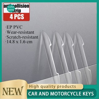Xps universal car anti collision strip door edge guard trim molding crash scratch protector trong suốt 4 chiếc