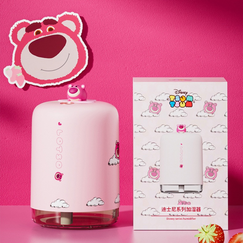 Fnelse  Máy tạo ẩm không khí strawberry bear có thể sạc lại hộ gia đình nhỏ hydrating xịt lớn văn phòng máy tính để bàn