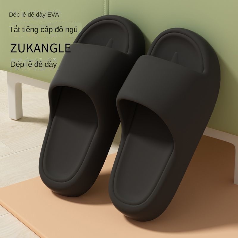 Thick-soled sandals dép nữ mùa hè 2023 phong cách mới shit-stepping trong nhà phòng tắm phòng tắm tắm chống trượt ngoài trời mặc s