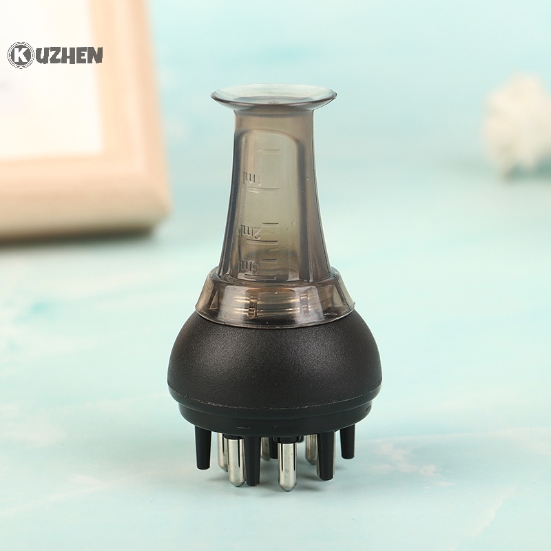 Kuzhen 3ml lược massage da đầu cho đầu mọc tóc mọc lại chất lỏng nóng