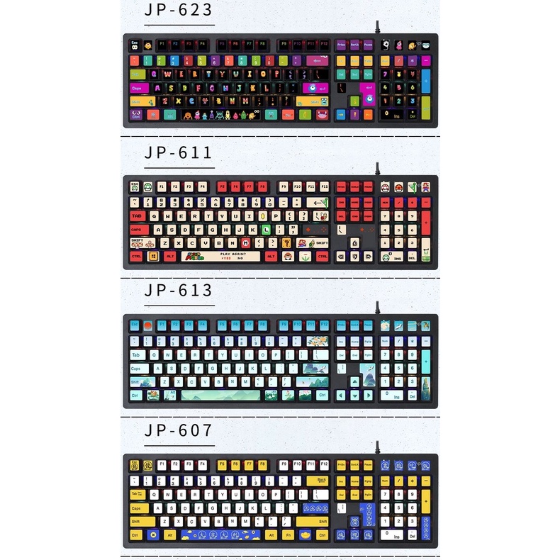 Đối với logitech k845 k835 bàn phím máy tính để bàn nhãn dán nút cá nhân hóa cho bé gái màu hồng trang trí nắp phím đề can da cơ thể