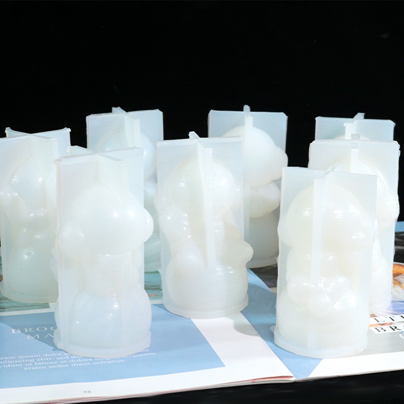 Phi hành gia Hương Liệu Khuếch Tán Đá Trang Trí Khuôn Silicon Tự Làm Phi Hành Gia Hương Liệu Nến Trang Trí Nhà Cửa Khuôn