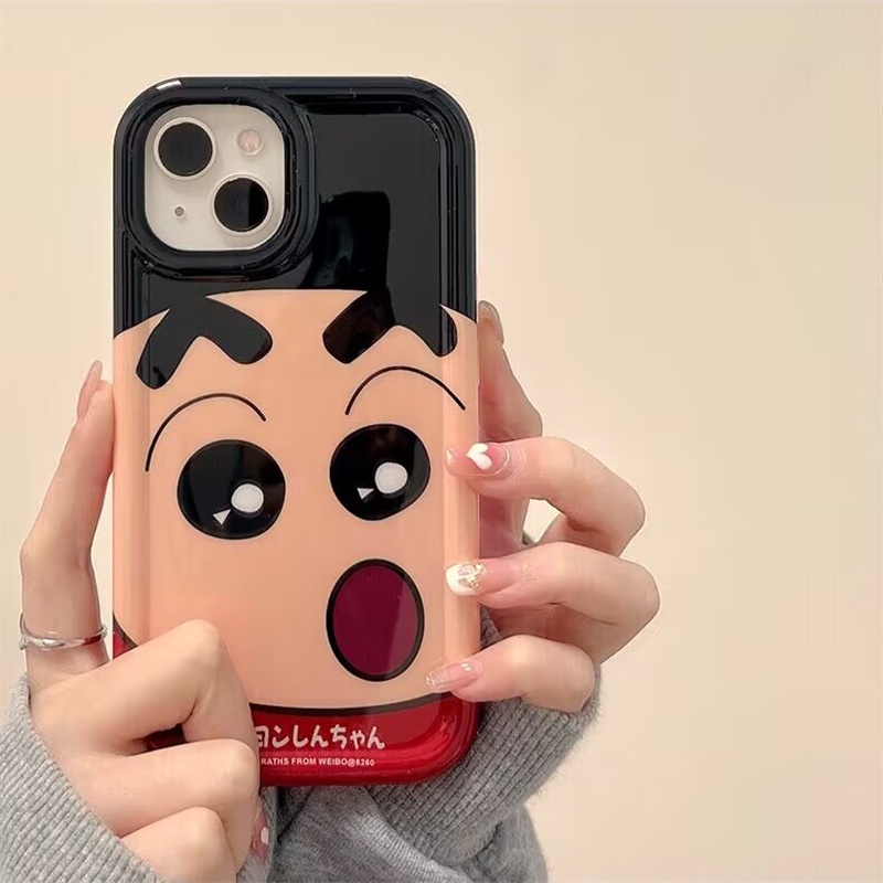Anime cartoon air cushion dễ thương bút chì màu shinchan action kamen vỏ silicon cho samsung galaxy s20fe s20 s21 s22 s23 s30 plus ultra 5g vỏ mềm tpu trong suốt