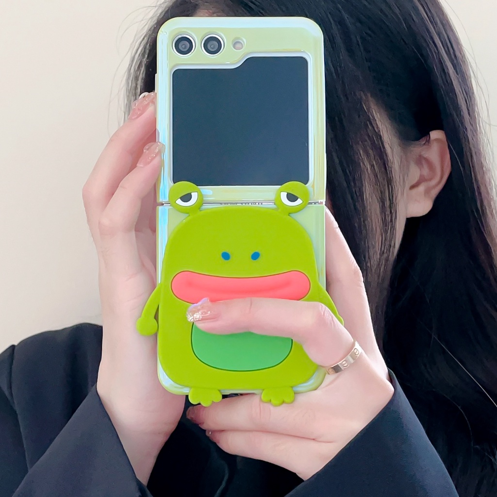Ốp Điện Thoại Họa Tiết Ếch Dễ Thương Cho samsung galaxy z flip 5 4 3 z flip5 zflip5 zflip 5 Flip43