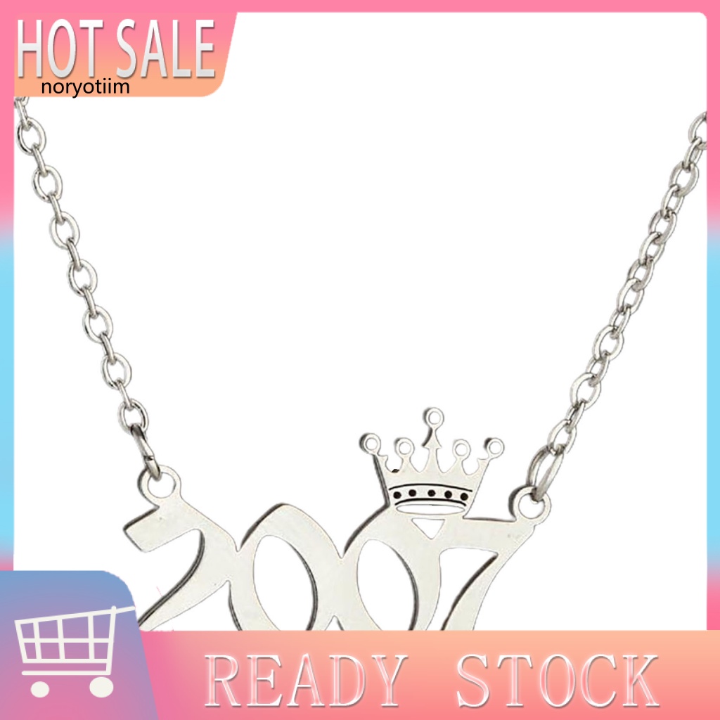 Vòng cổ chống mài mòn nor cho số bữa tiệc mặt dây chuyền năm sinh vòng cổ tôm hùm clasp