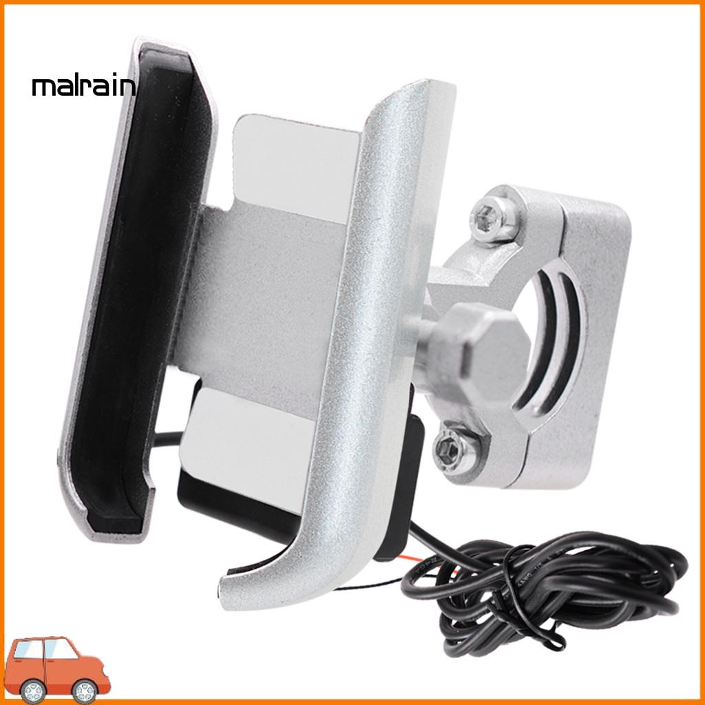 Giá Đỡ Điện Thoại CS-856C Xoay 360 Độ Kèm Cổng Sạc USB Chuyên Dụng Cho Xe Máy