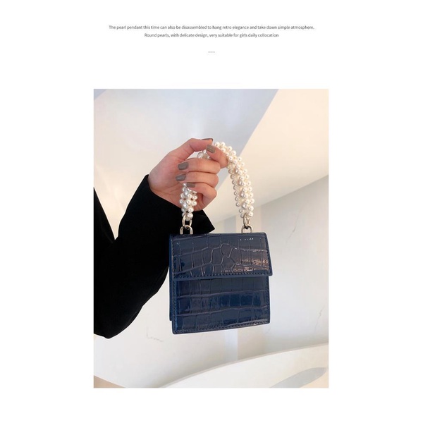 Túi Xách Đeo Chéo Giả Da Cá Sấu Thời Trang Hàn Cho Nữ