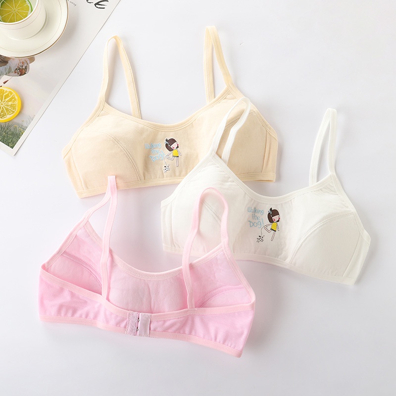 Áo lót vải cotton Không Tay Dễ Thương Xinh Xắn Dành Cho Bé Gái 9-12 - 16 Tuổi