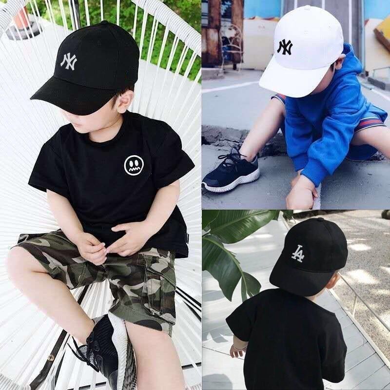 Mũ Lưỡi Trai Mềm Chống Nắng In Chữ Yankees ny Thời Trang Xuân Hè Cho Bé