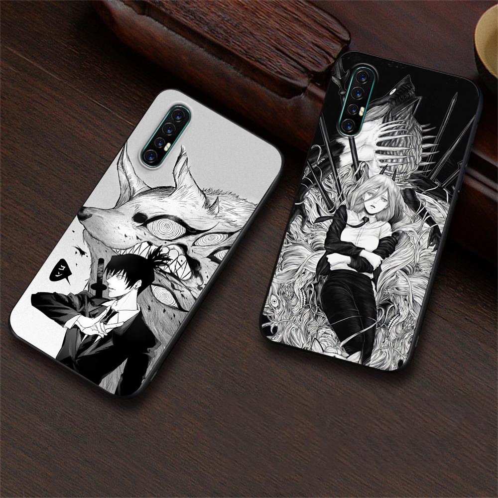 Ốp Điện Thoại TPU Dẻo Chống Sốc In Hình Anime Chainsaw Man Cho OPPO RENO 5 LITE 5F 5Z 6Z 7Z 7 LITE 5G