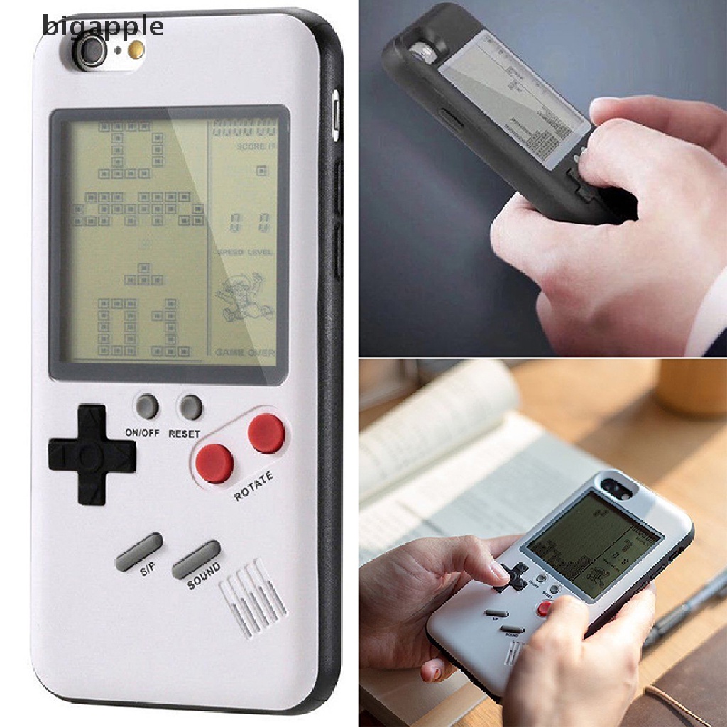 Ốp Lưng Hình Máy Chơi Game Tetris NS Gameboy Cho iPhone X 8 Plus 7 6S RDG