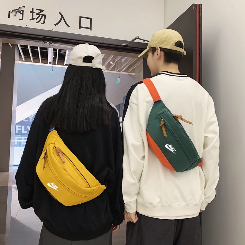 Túi đeo Chéo Nam Nữ Nike Nylon Couple đeo Chéo Bao Tử  - Bumbag Clutch Cầm Tay