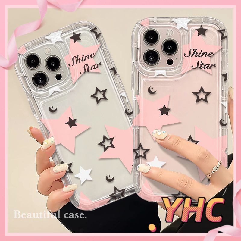 ốp lưng iphone giảm chấn ngôi sao đơn giản, túi khí, vỏ mềm trong suốt Cho Iphone 6 / 6S / 6splus / se / 7 / 7plus / 8 / 8plus / X / xs / xsmax / 11 / 12 / 13 / 14 / Plus / pro / pro max-713