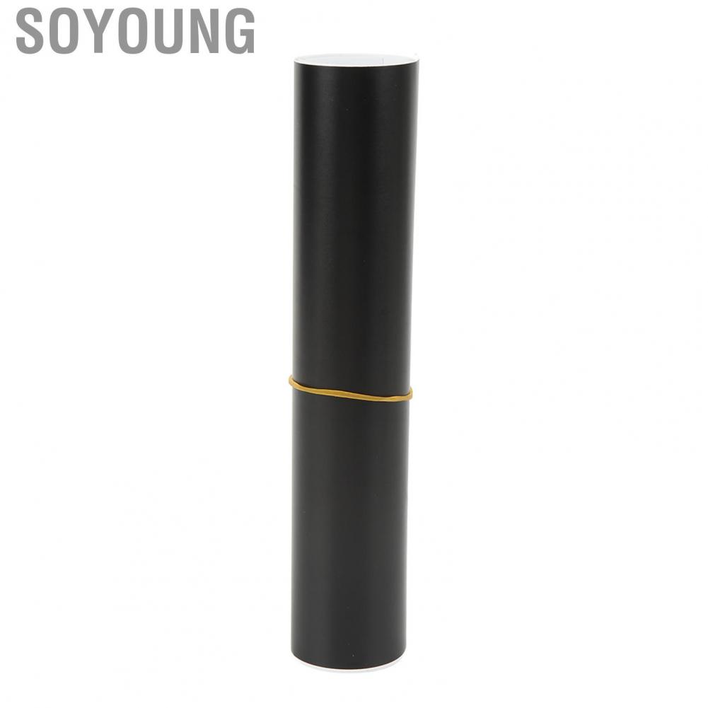 Soyoung 130 X 20cm Car Windscreen Sun Strip Sticker Matte Black PVC Windshield Protection Universal