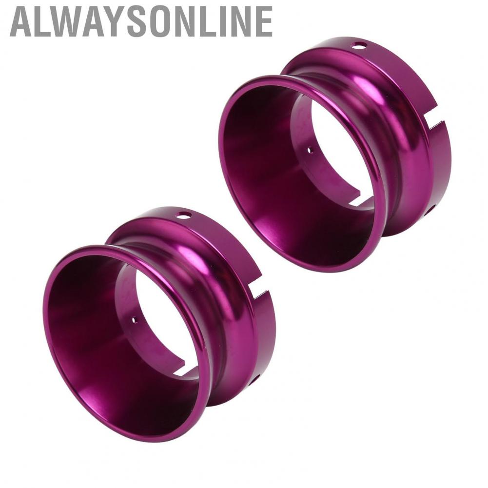 Alwaysonline 10 Inch Opener  Aluminum Alloy 2Pcs Sturdy Purple Polished NAB Hub Adapters Perfect Fit for Reel To Tape Recorder