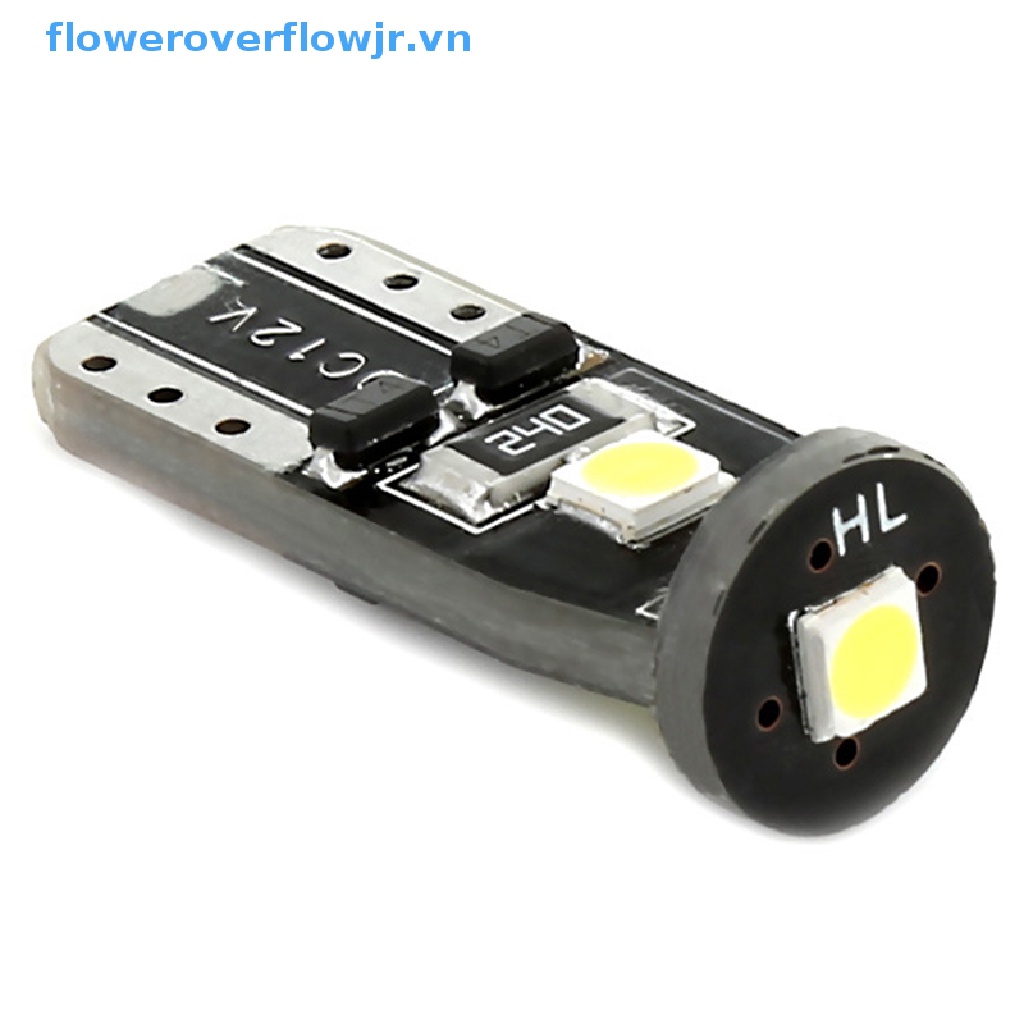 Set 2 Đèn Led T10 Canbus 3030 3smd 8000K Ánh Sáng Trắng Dành Cho Ô Tô