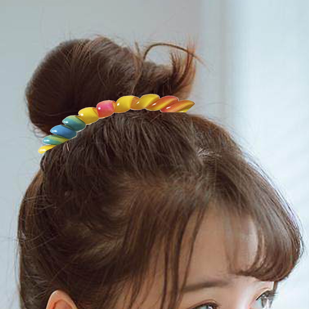 Dây Cột Tóc Cao Su Co Giãn Nhiều Màu Sắc Phong Cách Hàn Quốc