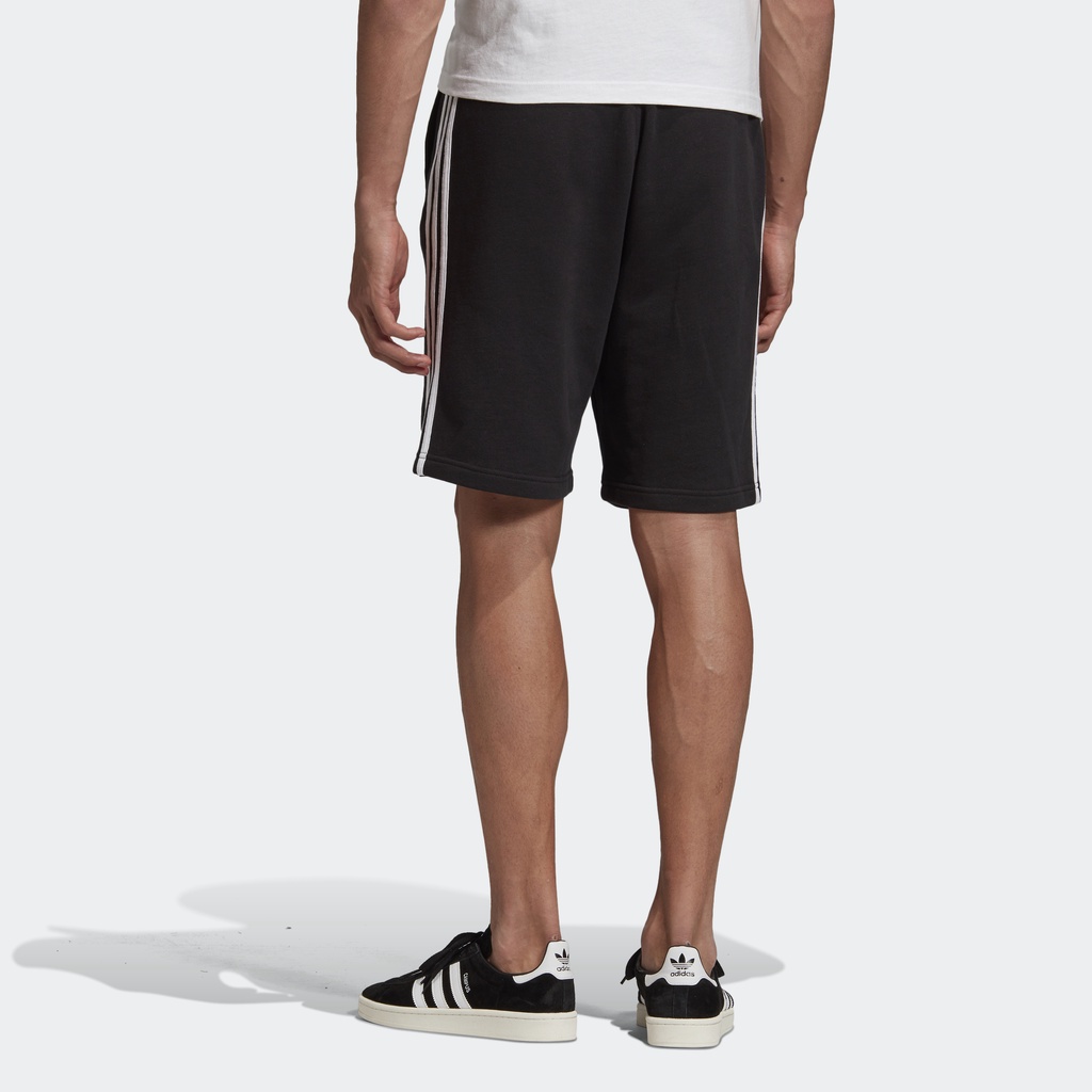 Adidas Phong cách sống Quần Sweat Short 3 Sọc Nam Đen DH5798