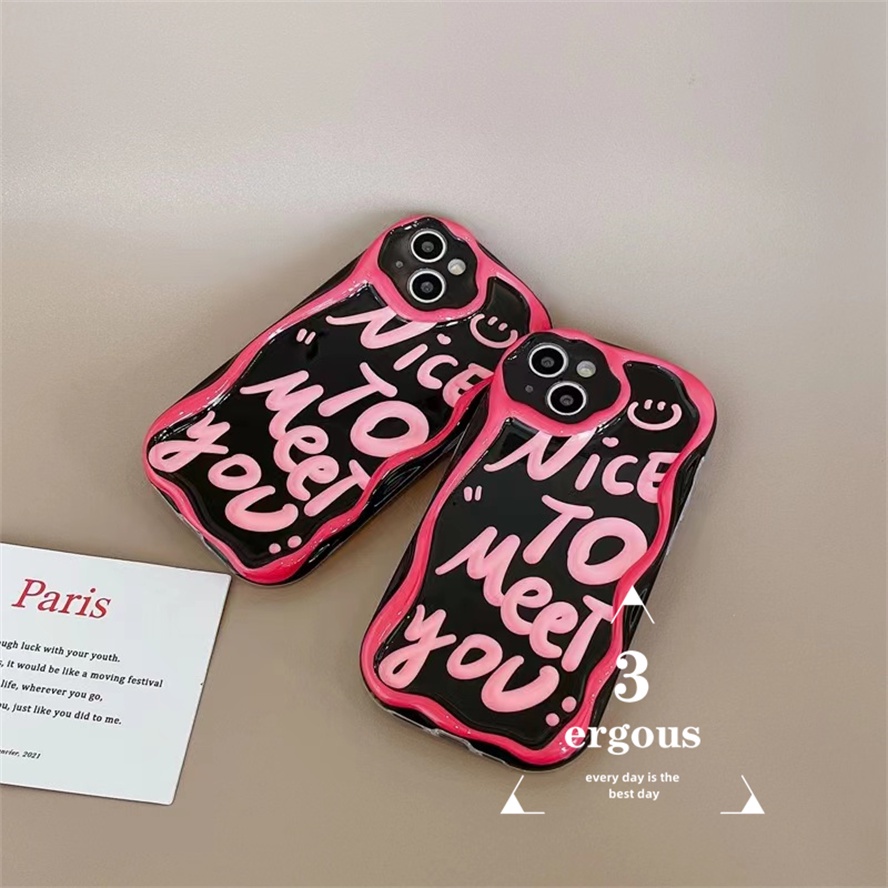 Ốp Điện Thoại TPU Mềm Họa Tiết Chữ Đơn Giản Bảo Vệ Cho IPhone 14 13 12 11 Pro Max SE2020 X XR Xs Max 7 8 6 6s Plus