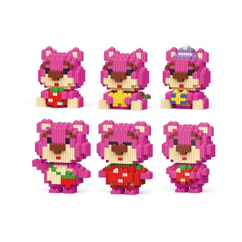 Bộ Đồ Chơi Lắp Ráp Hình Gấu Và Dâu Tây C5021-C5026