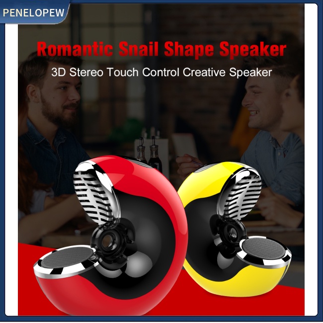 Loa Bluetooth Không Dây Zealot S33 Âm Thanh Siêu Trầm Hình Ốc Sên 3D Có Micro Chất Lượng Cao