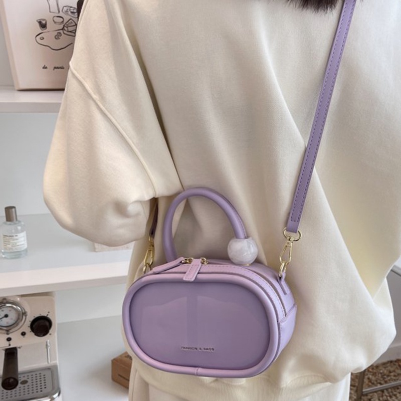 Túi Đeo Vai mini Màu Trơn Thời Trang Cho Nữ