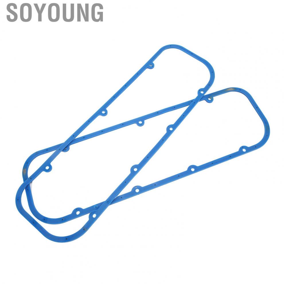 Soyoung Engine Gasket  Easy To Install Reusable Rubber Wearproof Valve Cover for BBC Big Block 396 427 454 502
