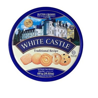 Bánh quy bơ hộp thiếc White Castle