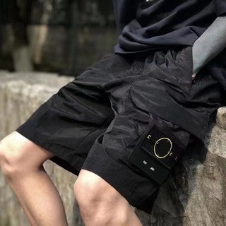 Stone Island tooling LOGO lightweight breathable waterproof nylon simple OS men's and women's shorts pants CY8U