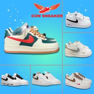 Giày thể thao AF1 trắng đen nam nữ đủ màu hàng sc Full Box Full pk, Giày sneaker ulzzang Air Force 1 full sz nam nữ