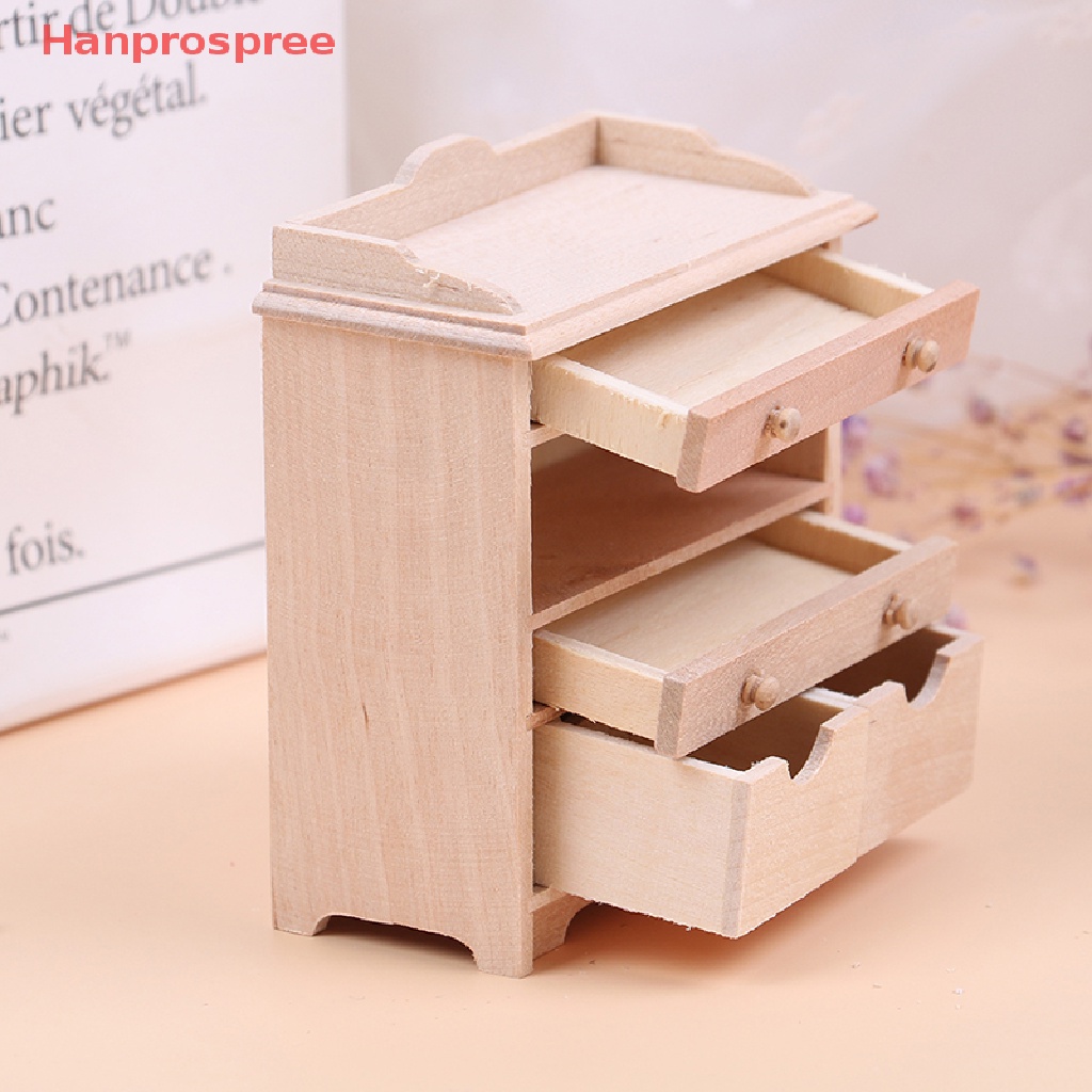 Bộ Mô Hình Tủ Nội Thất Trang Trí Nhà Búp Bê Tỉ Lệ 1: 12