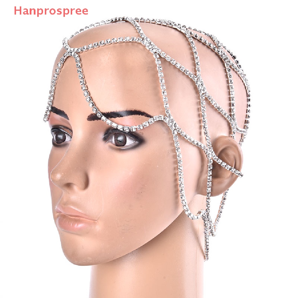 Dây Cài Tóc Dạng Lưới Nhiều Lớp Đính Đá Toàn Diện Cho Cô Dâu