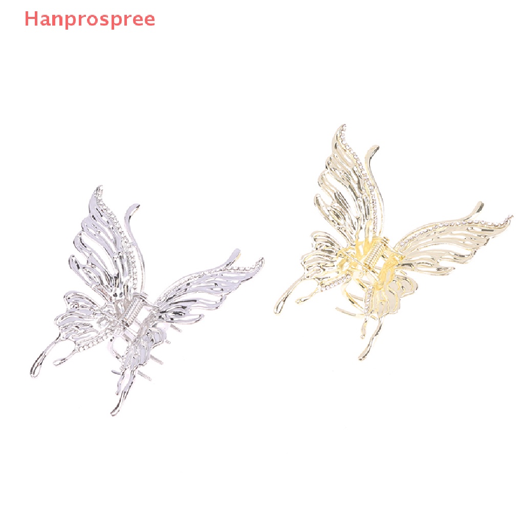 Kẹp Tóc Hình Bướm Bằng Kim Loại Dạng Lỏng Thời Trang Cho Nữ