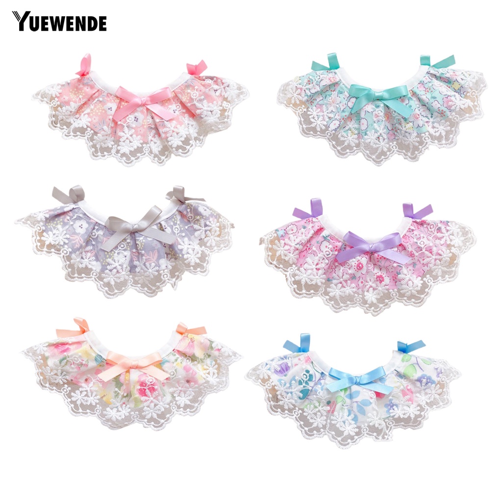 Yue.z Khăn Choàng Cổ Thắt Nơ In Họa Tiết Hoa Dành Cho Thú Cưng Bắt Mắt