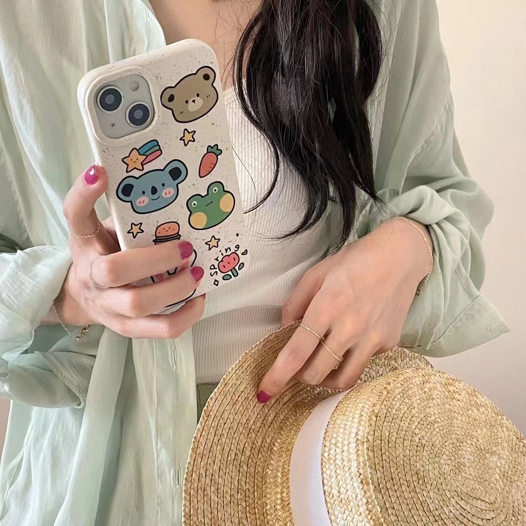Ốp Điện Thoại tpu Mềm In Họa Tiết Dễ Thương Cho iPhone 14 14promax 14pro 11 11pro Mx 12 12promax 13 13promax 11pro