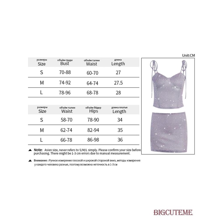 Bộ Trang Phục 2 Mảnh Gồm Áo Hai Dây Và Chân Váy Chữ A Mini Màu Bóng Thời Trang Cho Nữ