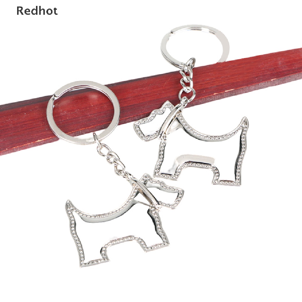 &lt; Redhot &gt; Móc Khóa Kim Loại Hình Chú Chó Đáng Yêu Thời Trang Chất Lượng Cao Dành Cho Túi Xách / Xe Hơi