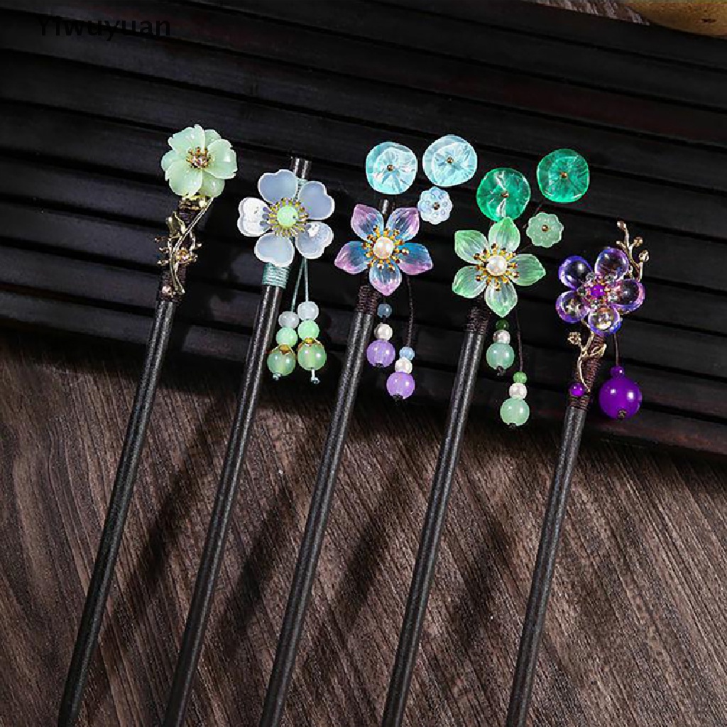 Trâm Cài Tóc Bằng Gỗ Hình Hoa Phong Cách Trung Quốc Cổ Điển Cho Nữ