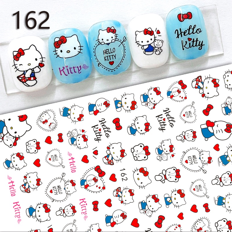 DISNEY Miếng Dán Trang Trí Móng Tay Hình Chuột Mickey 3D Độc Đáo