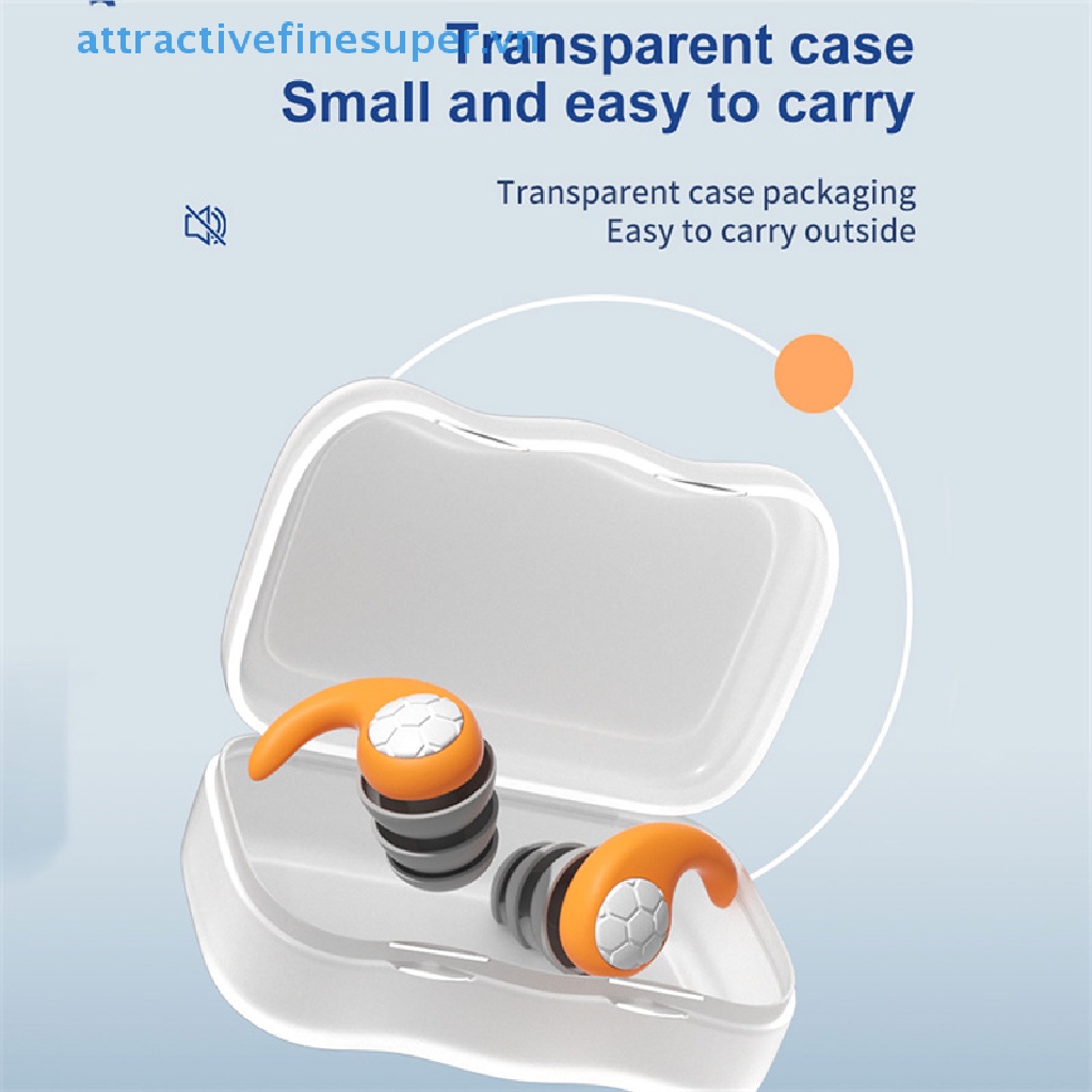 1 Cặp Nút Bịt Tai Chống Ồn Bằng Silicon Mềm Tiện Dụng Khi Đi Bơi / Lặn Biển