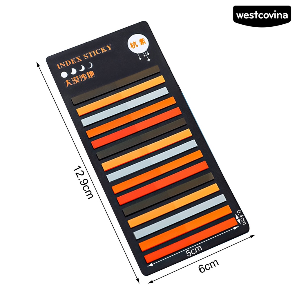 [COD]♪1 Túi Giấy Ghi Chú Màu Huỳnh Quang Trong Suốt Chống Nước Tự Dính Có Thể Tháo Rời Cho Học Sinh