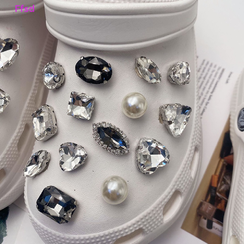 {Ffsd} Phụ Kiện Khóa Dây Giày Có Thể Tháo Rời Đính Đá Diy Bán Chạy