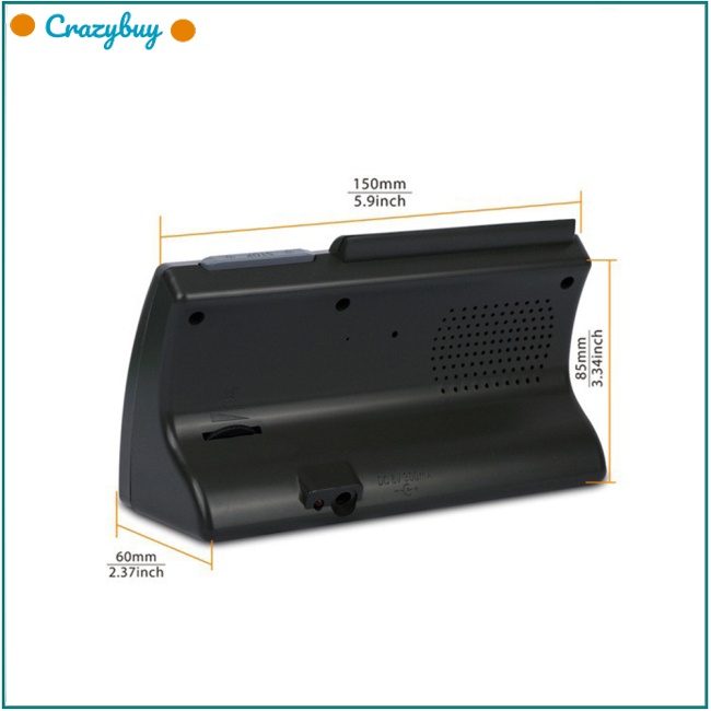Cr Đồng Hồ Báo Thức Kỹ Thuật Số Có Đèn Led Hiển Thị Ngày Tháng Để Bàn Trang Trí Nhà Cửa / Văn Phòng